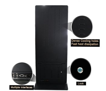 Ultra-thin Bezel Floor Standing LCD Advertising Player