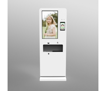 hand sanitizer advertising, face recognition kiosk