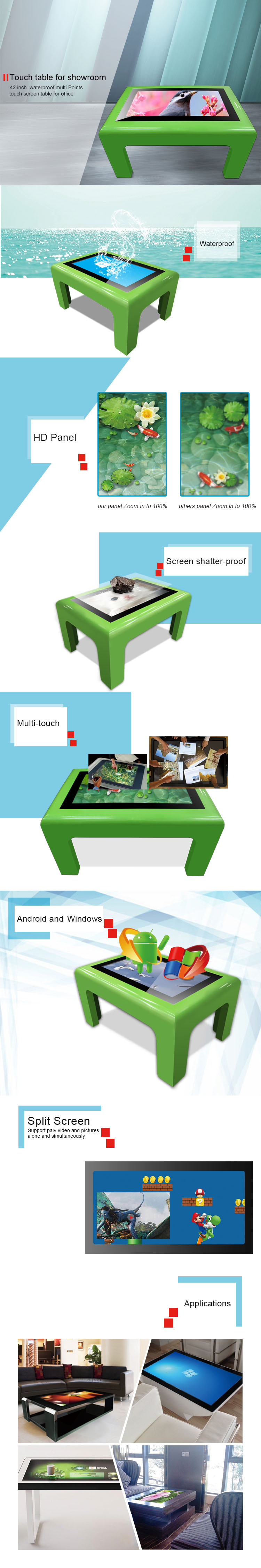 Model Number: MWE953 Multimedia interactive Touch screen Table For Early Education
