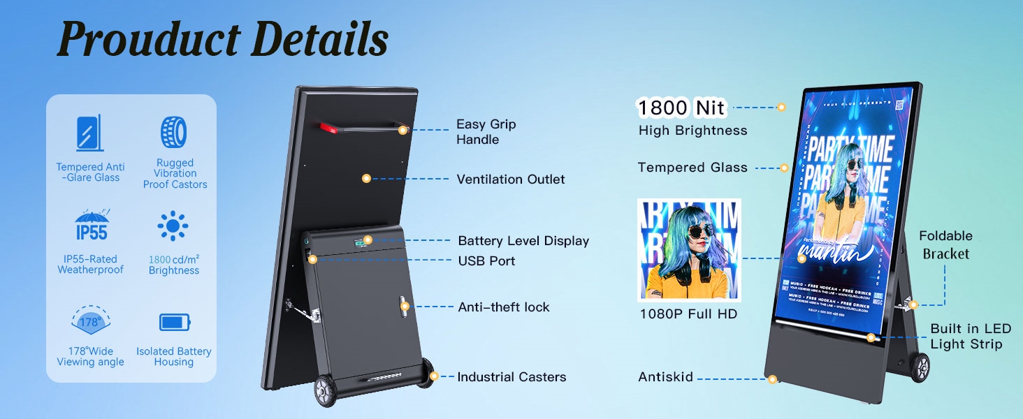 Outdoor digital signage