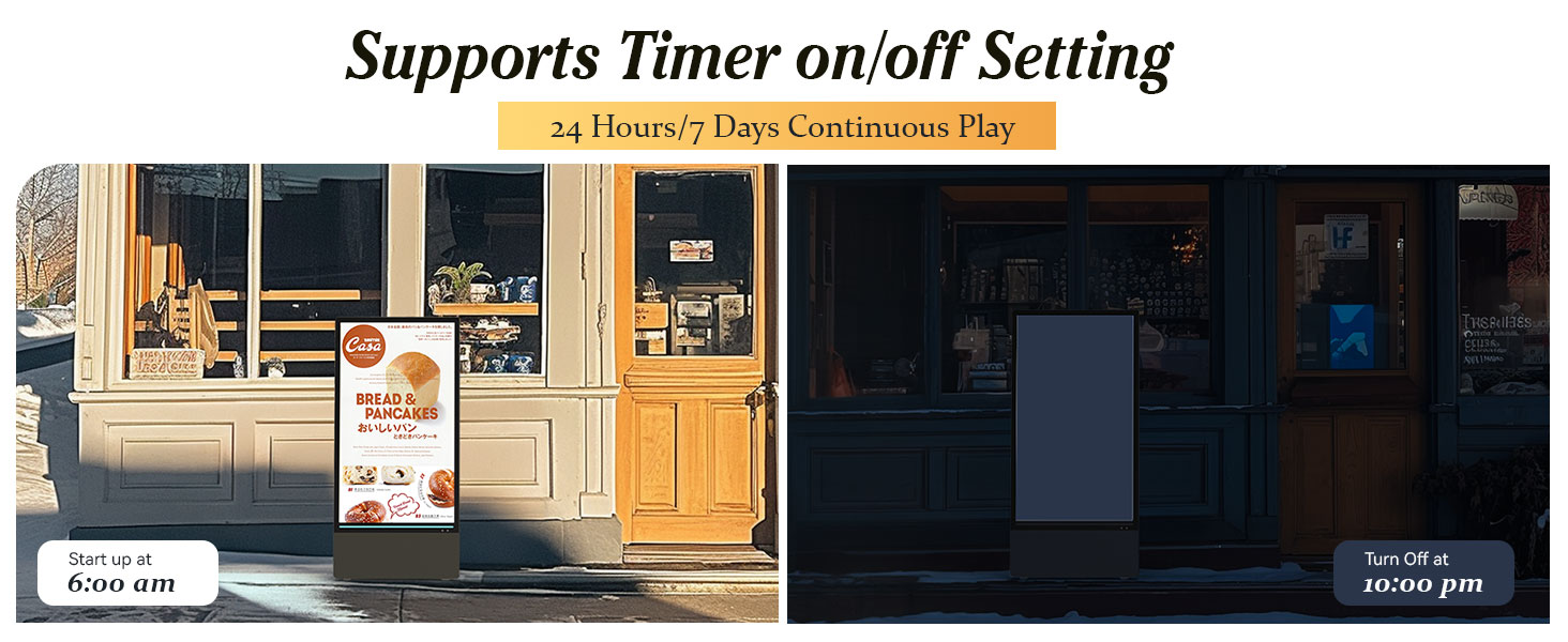 Outdoor digital signage