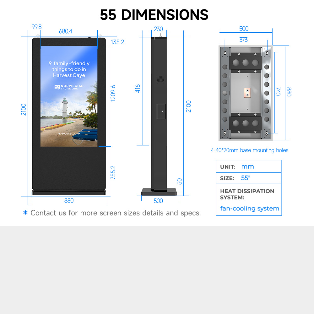Outdoor digital signage