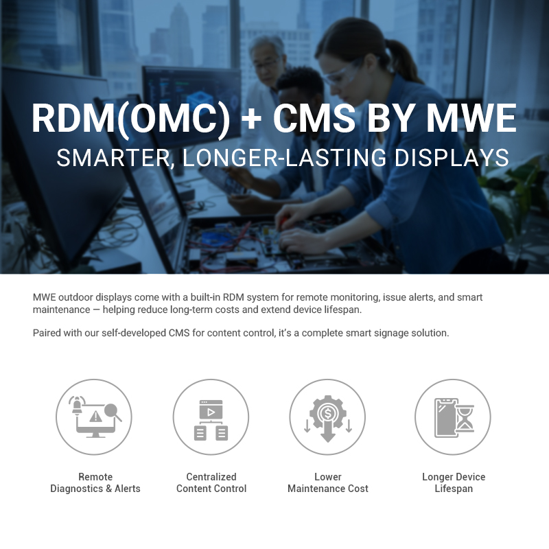 Outdoor digital signage