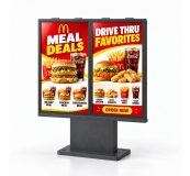 dual-screen outdoor advertising display