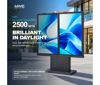 dual-screen outdoor advertising display
