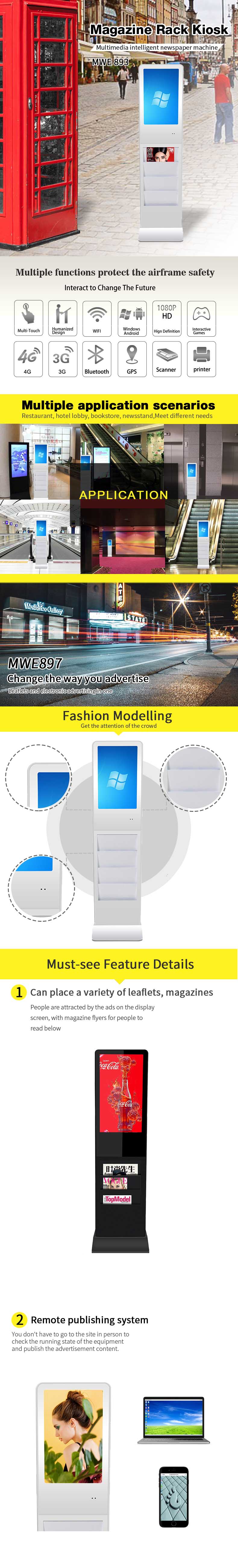 Model Number: MWE893 22 Inch POP LCD Advertising Player