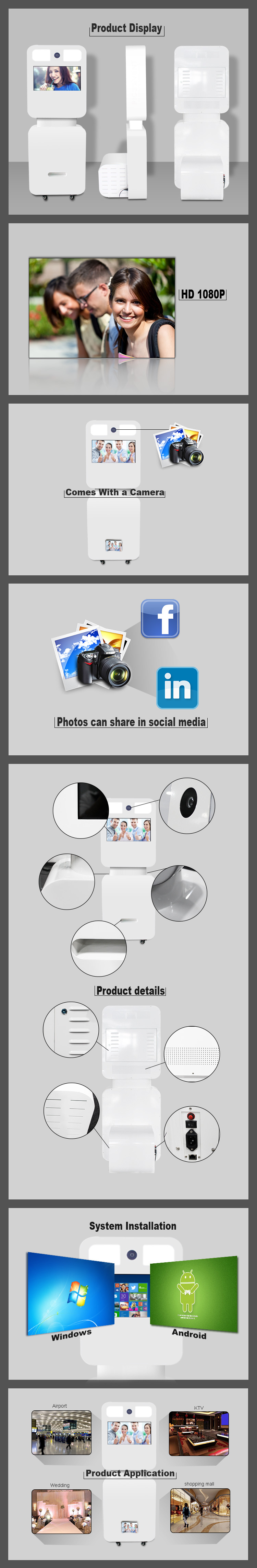 Model Number: MWE951 Stand Alone Digital Signage With Camera