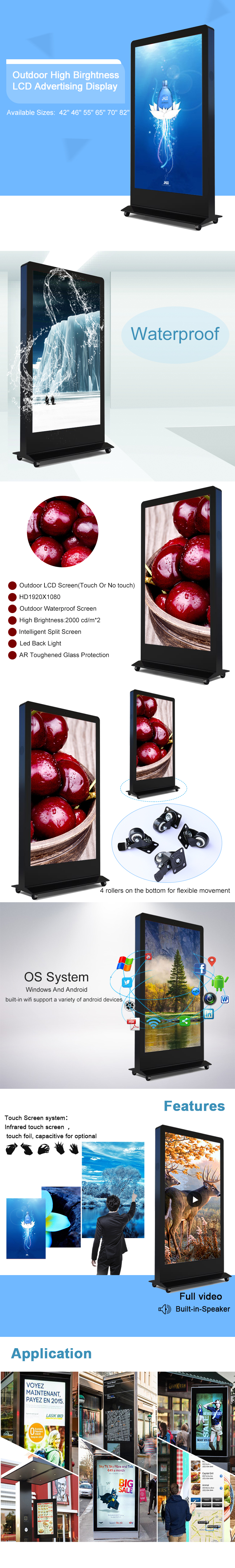Outdoor digital signage