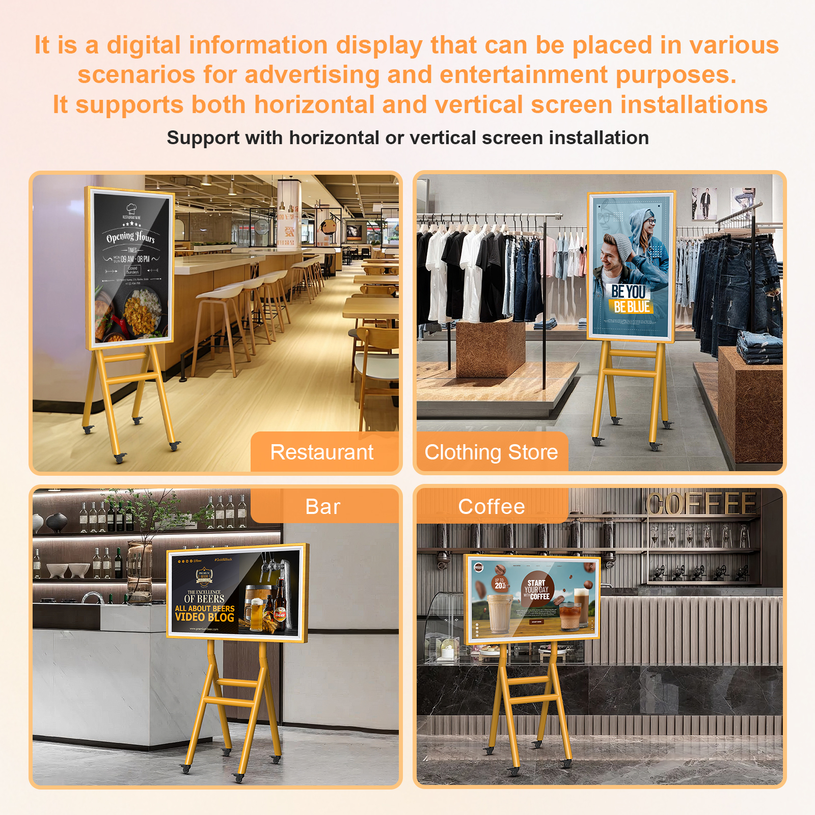 Outdoor digital signage