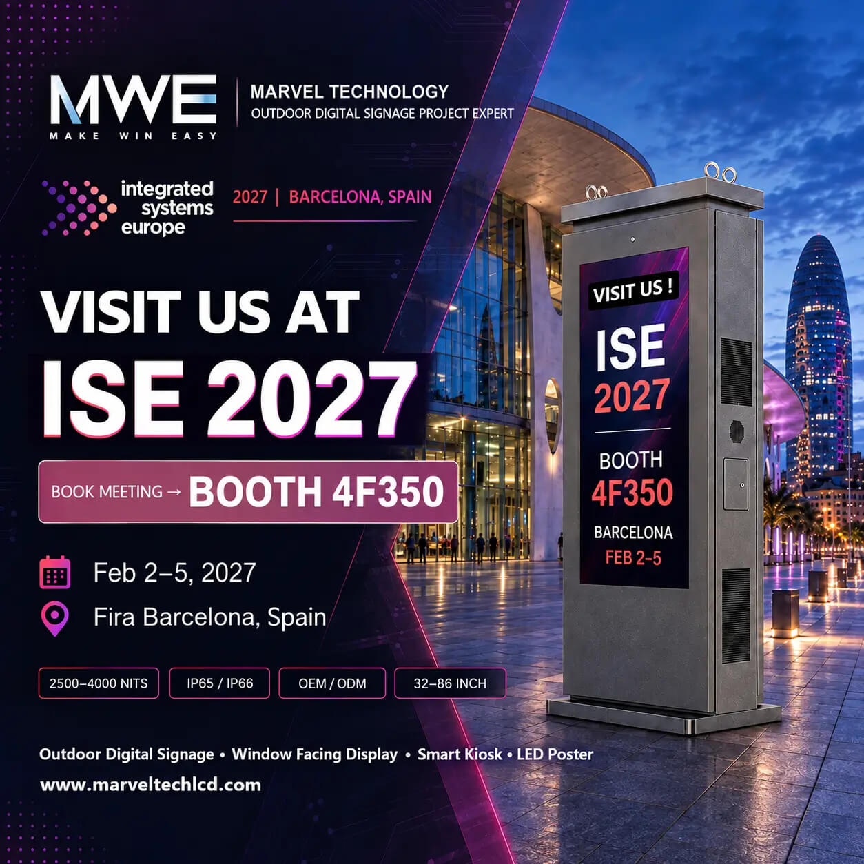 Outdoor digital signage