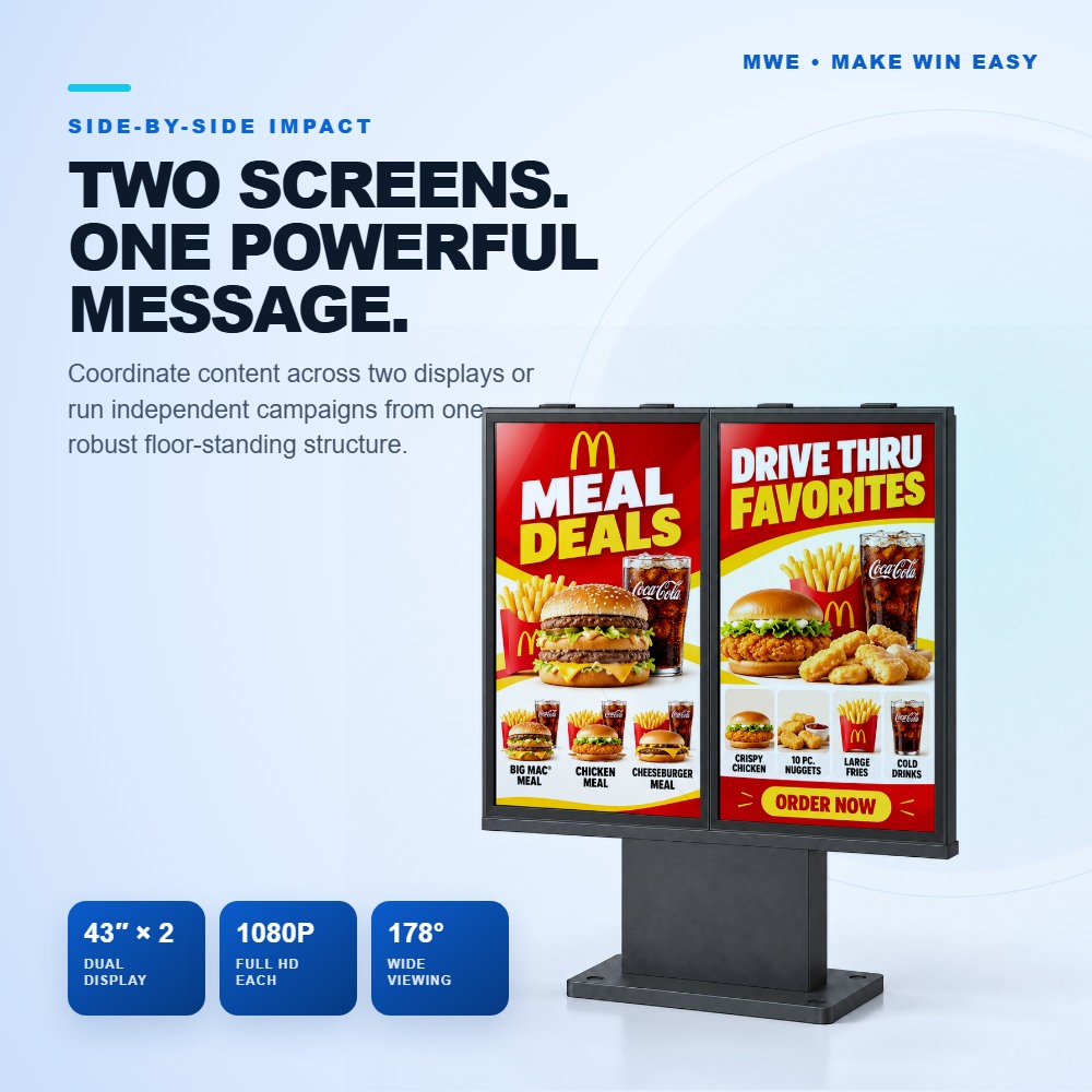 Outdoor digital signage