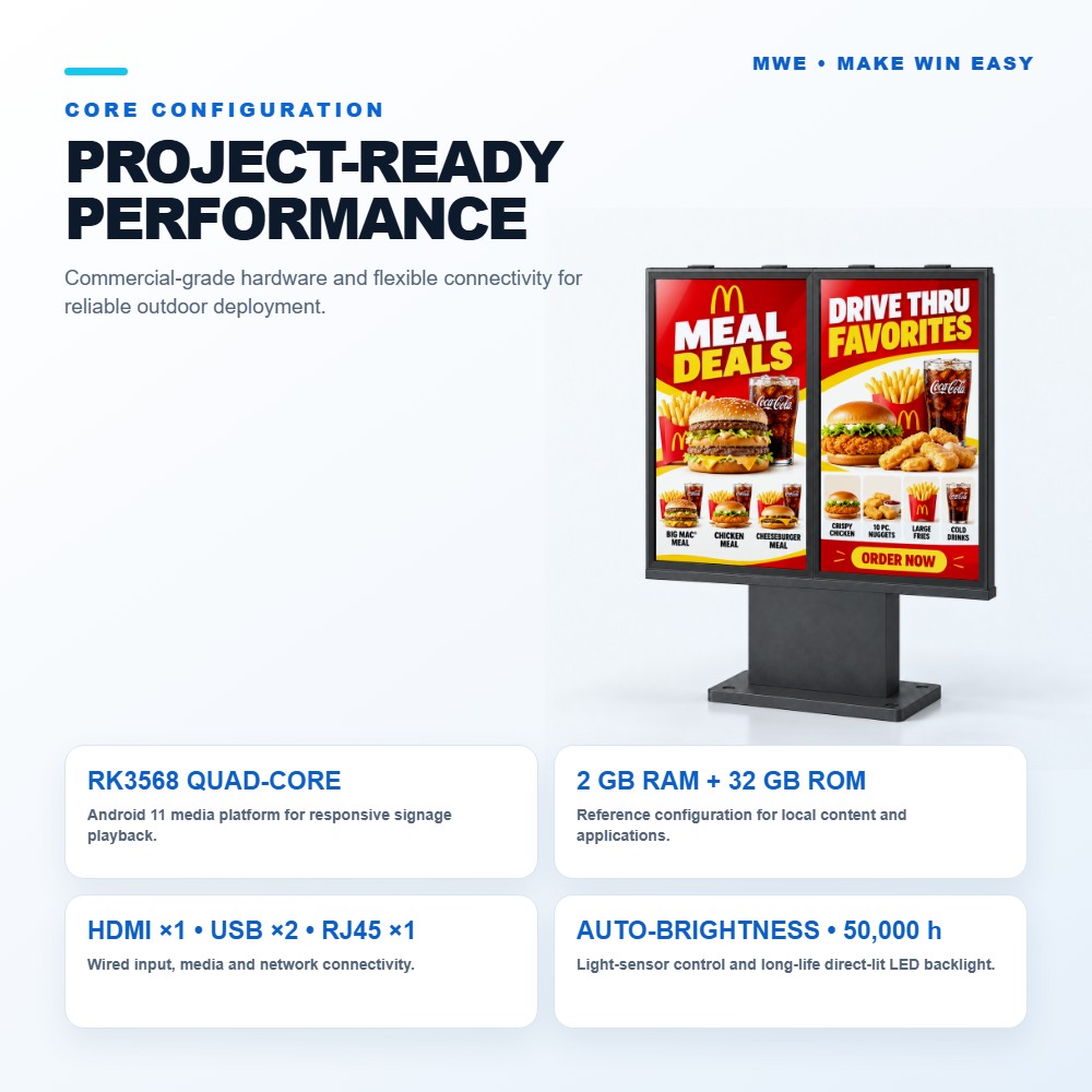 Outdoor digital signage