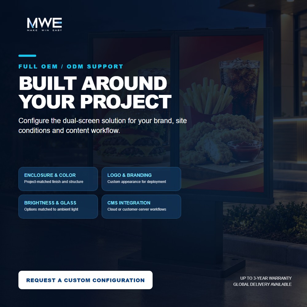 Outdoor digital signage